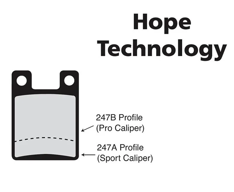 Hope Original Disc Brake Pads for Hope C2 Open 2 Pro Caliper-1
